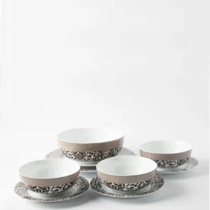 Jenna Clifford Leopard 15cm Cereal Bowl - Blanc pur