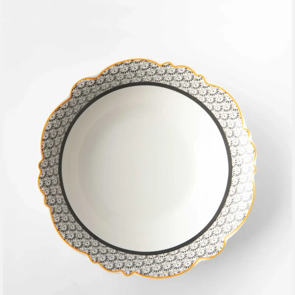 Jenna Clifford Midnight Bloom Cereal Bowl 17.8cm - Blanc pur