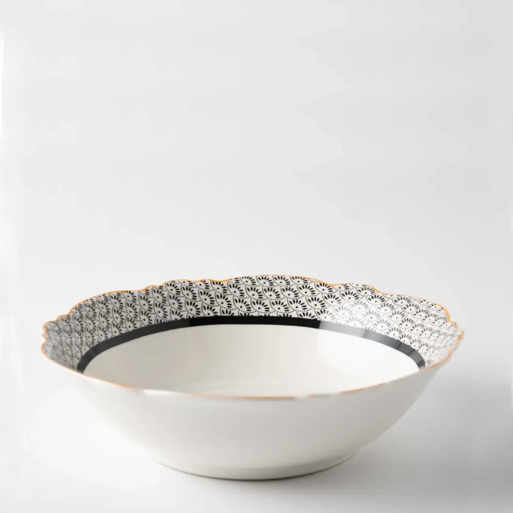 Jenna Clifford Midnight Bloom Cereal Bowl 17.8cm - Blanc pur