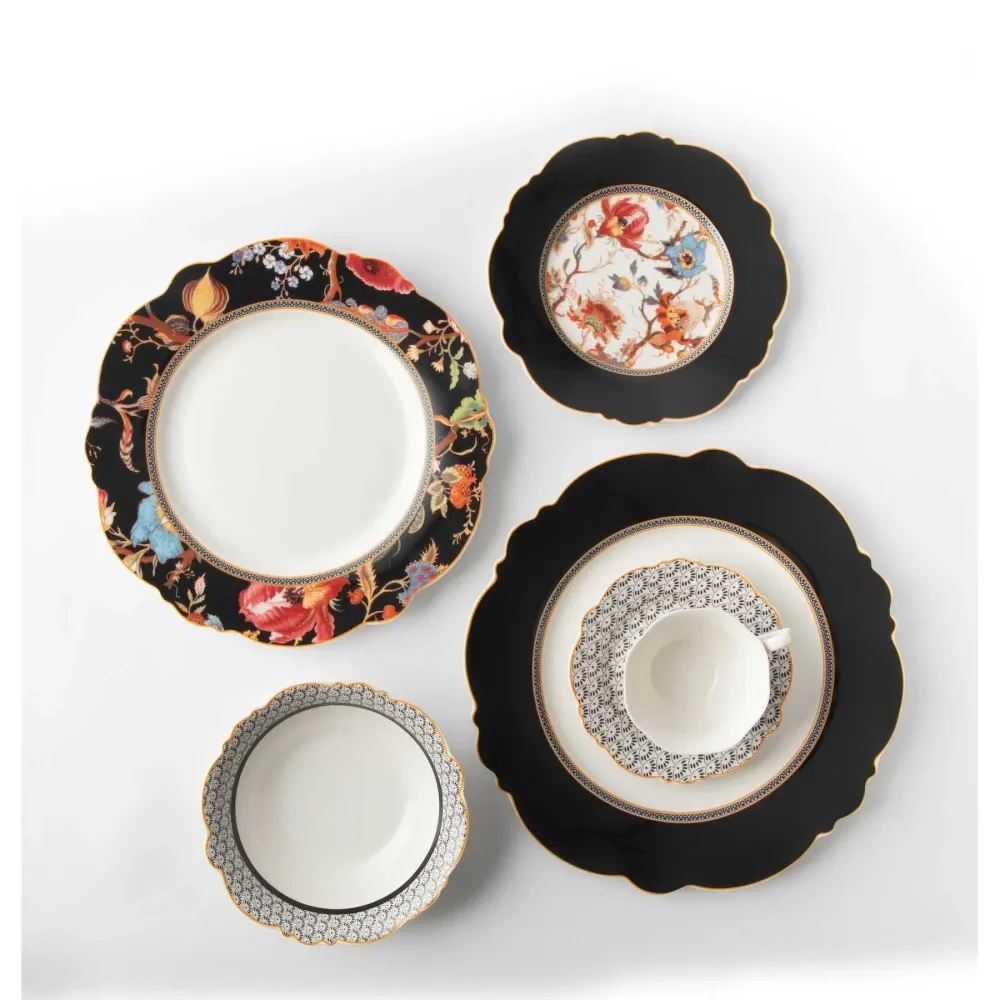 Jenna Clifford Midnight Bloom Cereal Bowl 17.8cm - Blanc pur