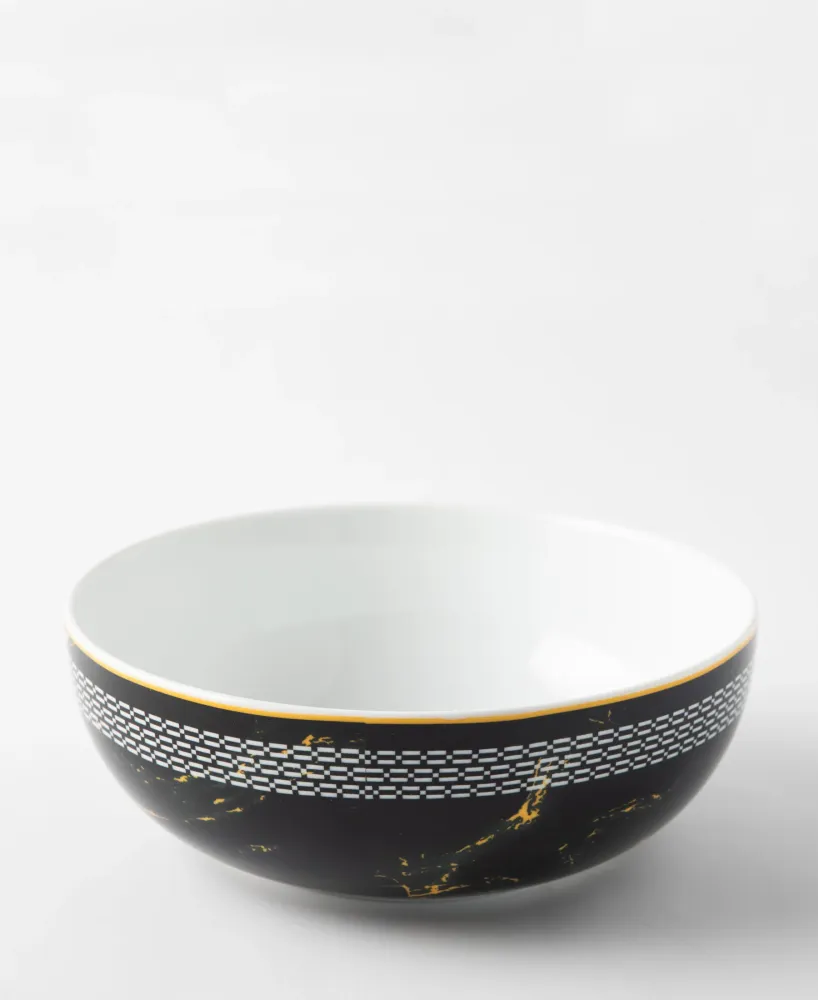 Jenna Clifford Serengeti Cereal Bowl 15cm - Noir jais & White
