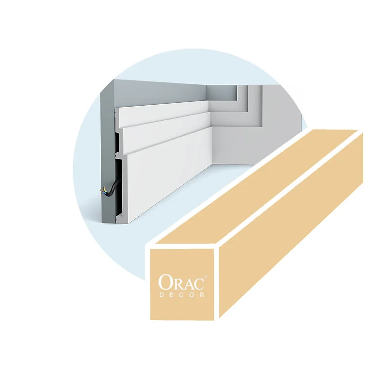 Carton achevé de 16 mètres de plinthes SX181 - 200x20x2,2 - ORAC DECOR