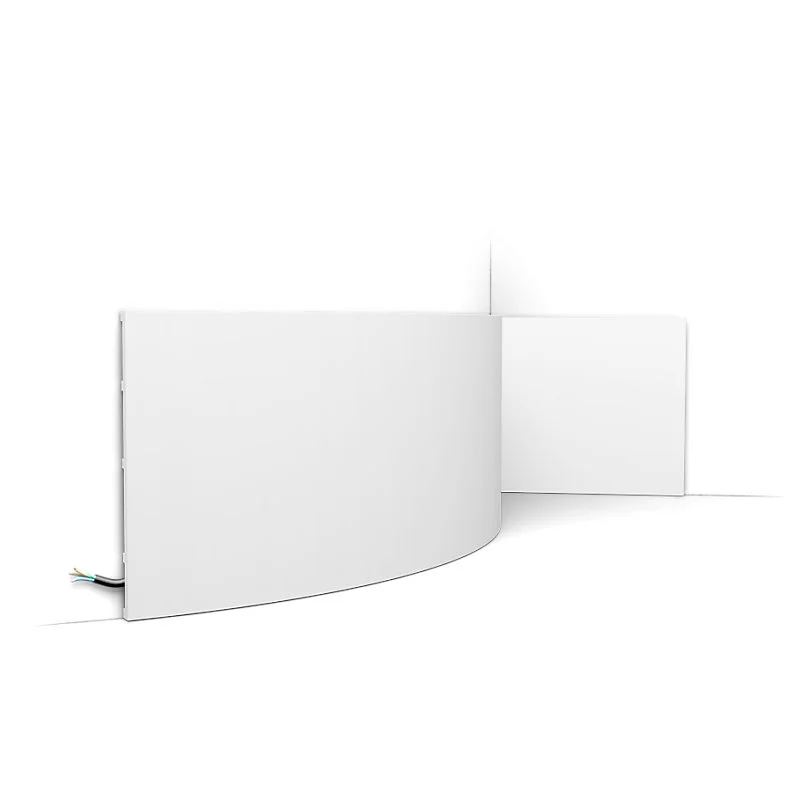 Carton complet de 18 mètres linéaires Plinthe polyvalent SX207F - L 200 x H 25 x L 1,3 cm - ORAC DECOR