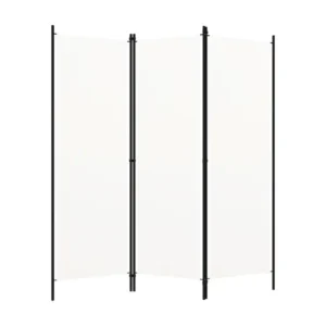 Cloison de séparation 3 panneaux Blanc 150x180 cm