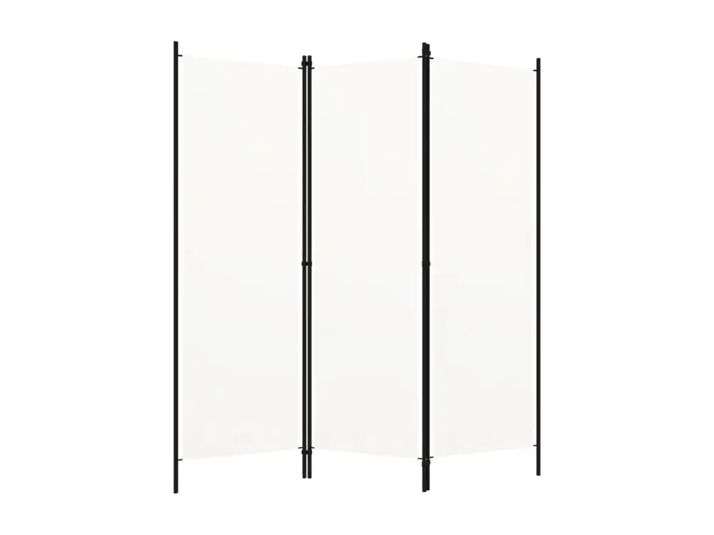 Cloison de séparation 3 panneaux Blanc 150x180 cm