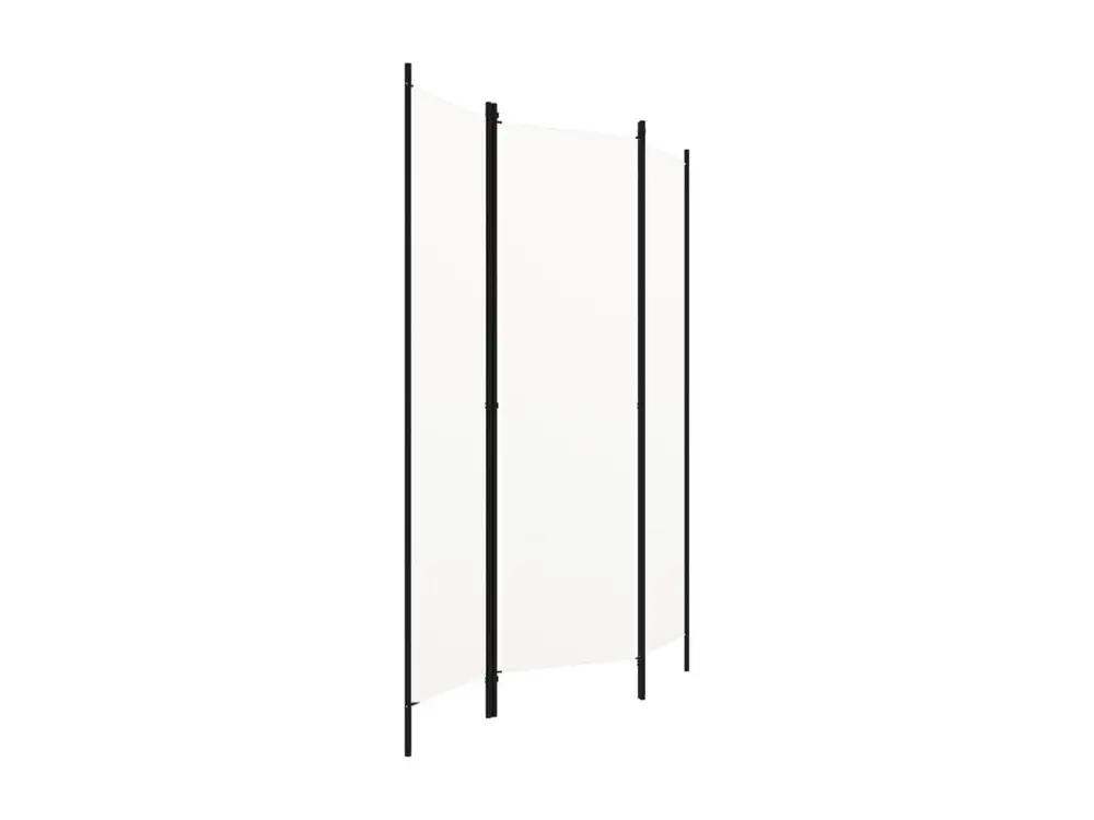 Cloison de séparation 3 panneaux Blanc 150x180 cm