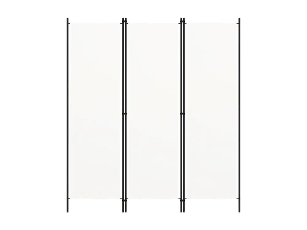 Cloison de séparation 3 panneaux Blanc 150x180 cm