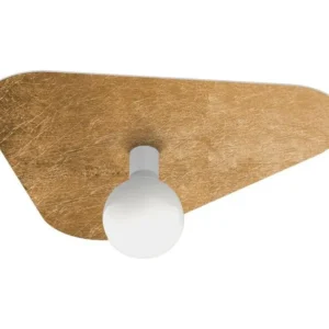 CLOUD Plafonnier, 1XE27, max 42W, métal, feuille d'or, 50x42cm