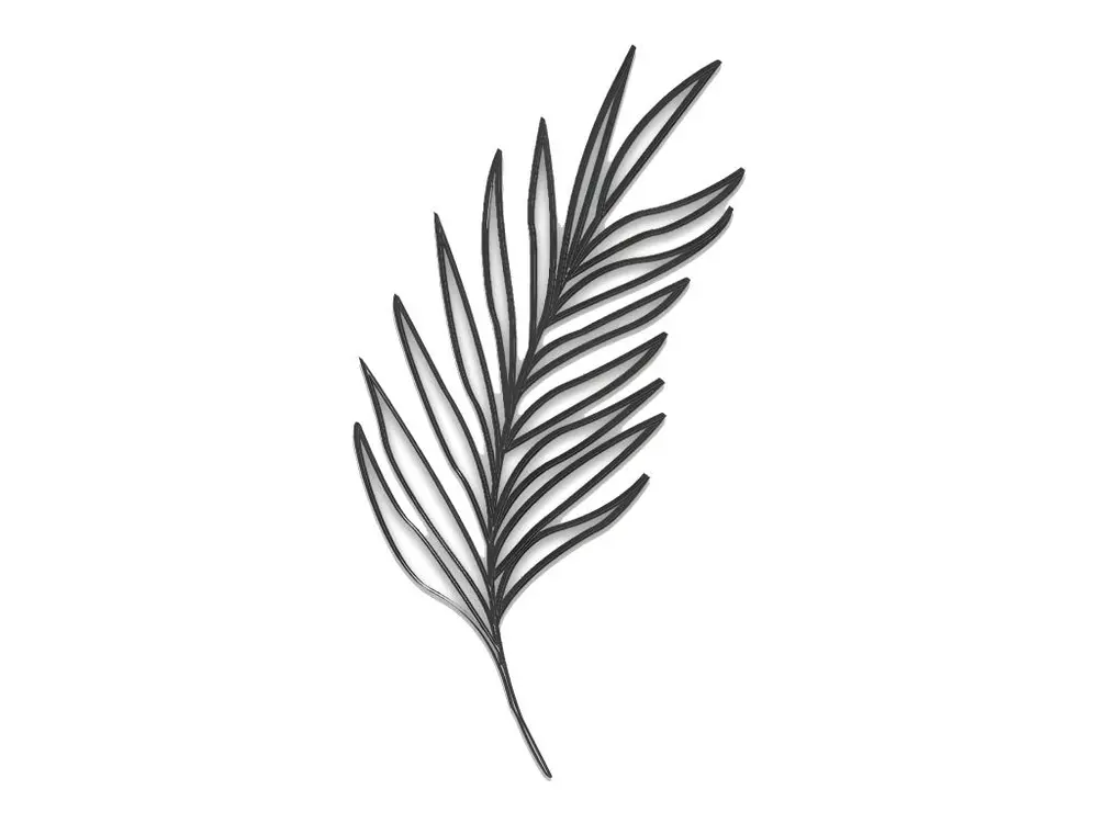 Feuille de palmier décorative à fixer au mur