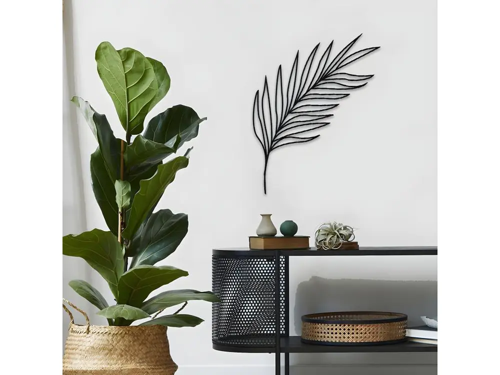 Feuille de palmier décorative à fixer au mur