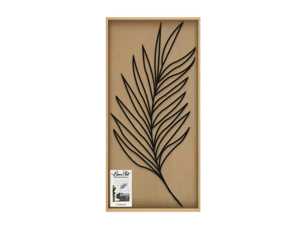 Feuille de palmier décorative à fixer au mur