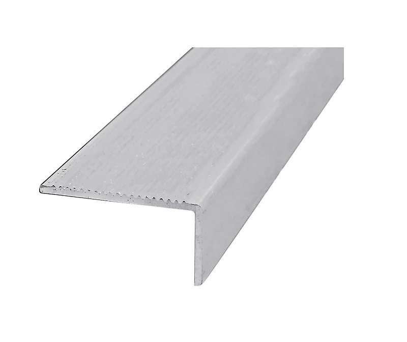 Nez de marche aluminium brut 45 x 23 mm, 2 m