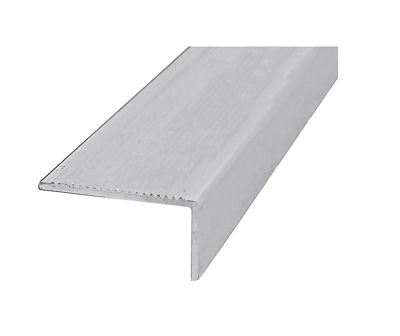 Nez de marche aluminium brut 20 x 17,5 mm, 2 m