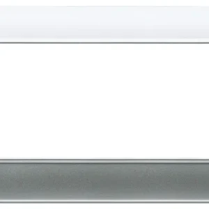 PLACCA VIMAR PLANA 7 MODULI ARGENTO OPACO 14657.20