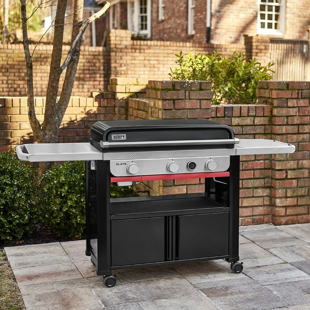 Plancha à gaz sélect slate gpd 76cm sur chariot