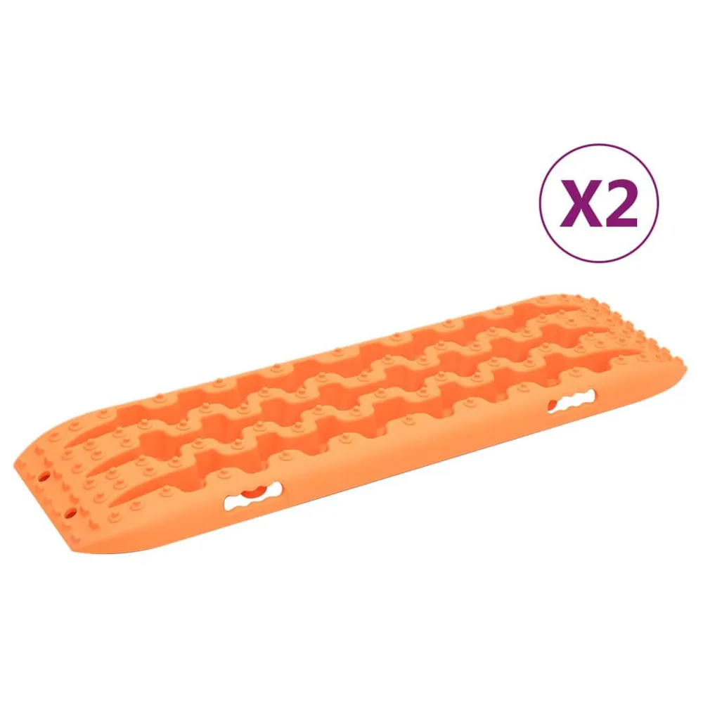 Planches de traction 2 pc Orange 106x30,5x7 cm Polyamide