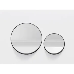Plaque de commande Blanc mat touches rondes Blanc brillant Jacob Delafon