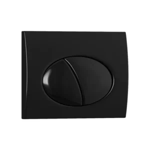 Plaque de commande pour WC avec dupliqué touche, noir, CERASUS