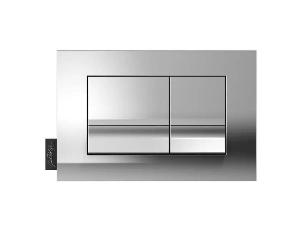 Plaque de commande touches rectangulaires Chromé Jacob Delafon