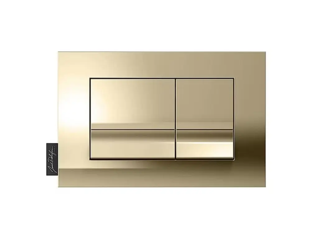 Plaque de commande touches rectangulaires Or Écru Jacob Delafon