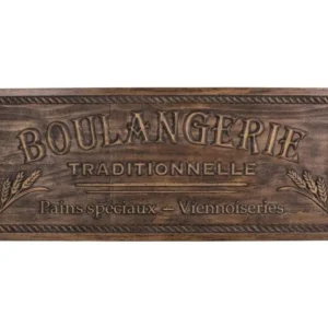 Plaque décorative en bois Boulangerie 108 x 42 cm