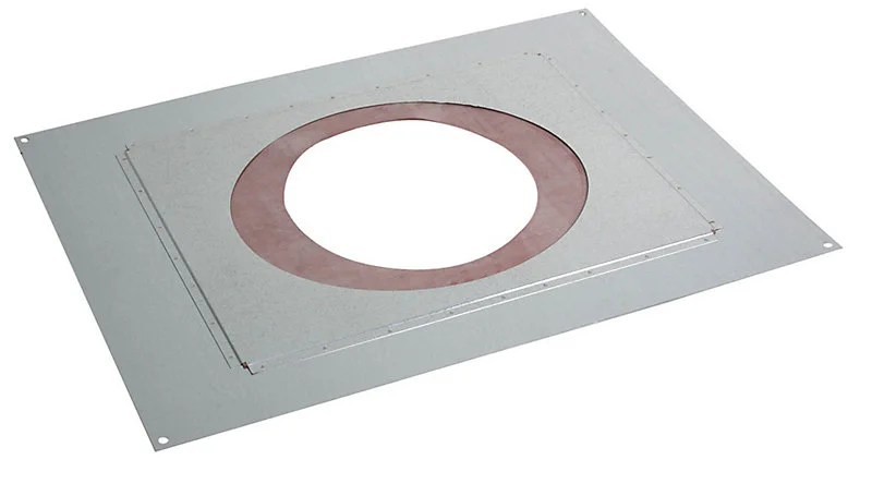 Plaque de distance de sécurité étanche plafond ø80 mm Poujoulat