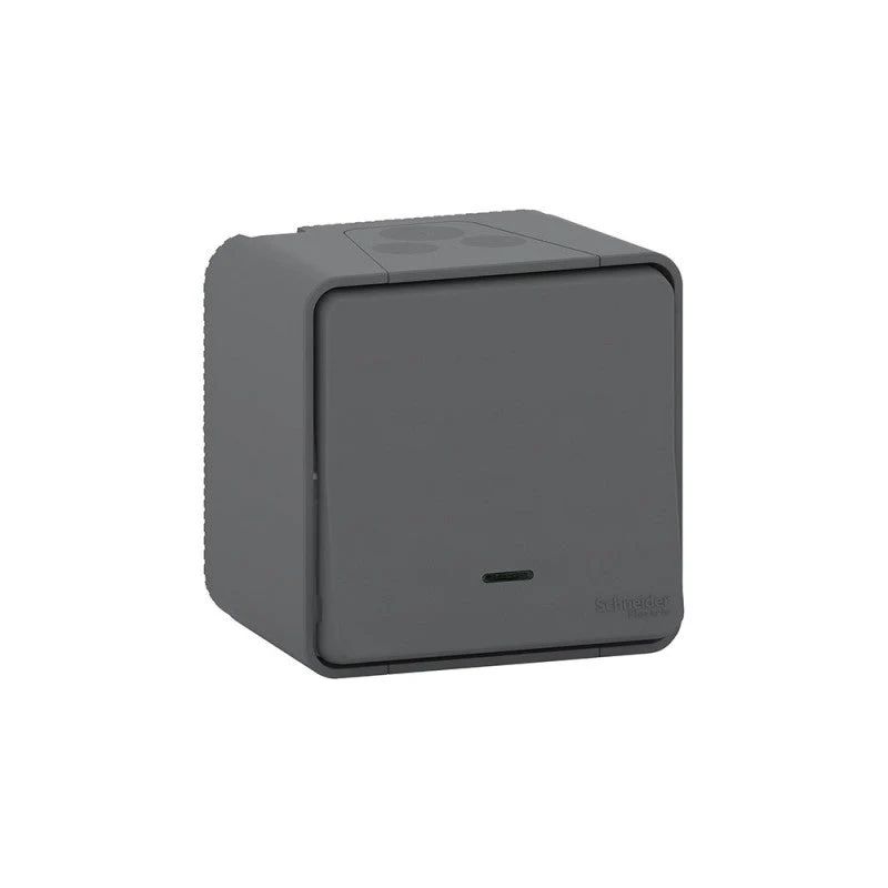 Plaque de finition clipsable SCHNEIDER Odace S520702 - 1 poste - entraxe Ø 71 mm - blanc