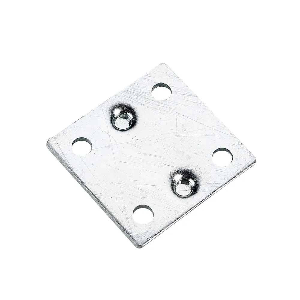 Plaque de fixation à position multiple de 1-1/2'' x 1-3/8'', emballage de 4 unités