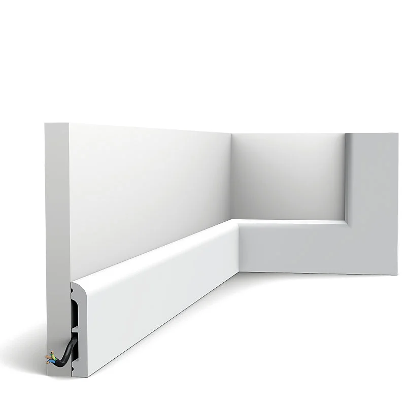 Plinthe SX183 RAL 9003 (blanc sécurité) - L200 x H7,5 x l1,3 cm - ORAC DECOR