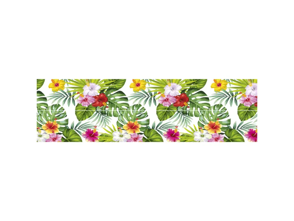 Stickers adhésifs escalier carrelages contremarche - TROPICAL HEIRANI - 25x87.5cm
