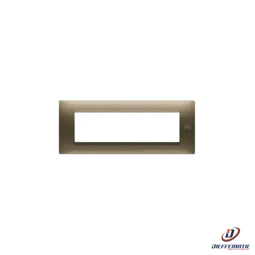 Urmet Placca 7 Moduli, Flexa, Tecnopolimero, Bronzo 11807.Br Originale Garanzia