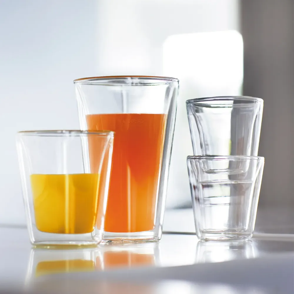 Verre à latte macchiato Bodum à dupliqué paroi Canteen - Valve brevetée - 400 ml - 6 pièces