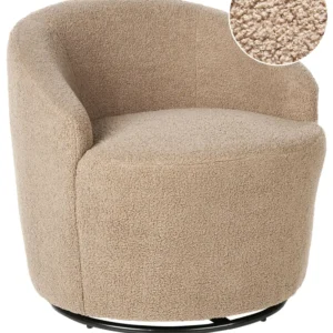 Armchair DAVIK Boucle Taupe
