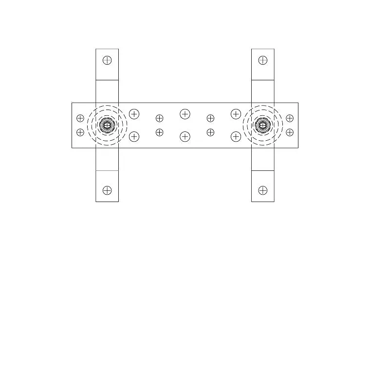 BICSI & ANSI/TIA Primary Bonding Busbars Kit PBB Pattern grounding Rack 12"W CPI 40153-012