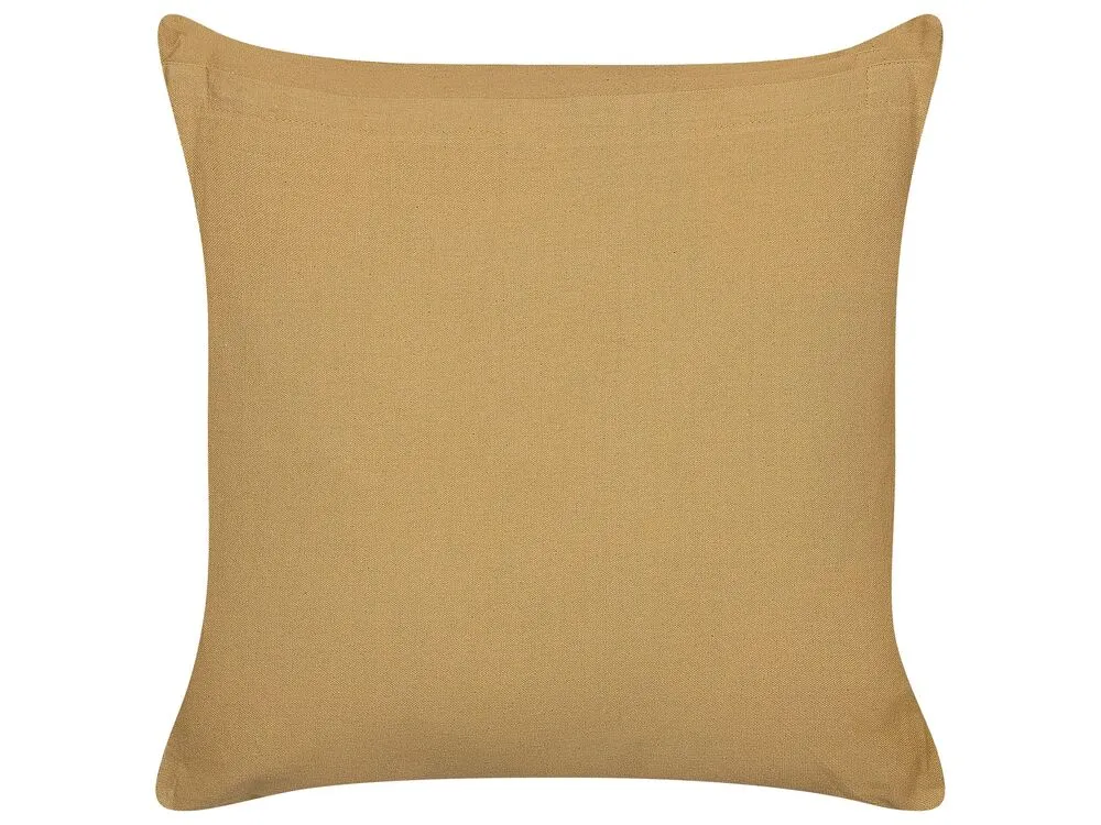 Coton bio Cushion Striped 45 x 45 cm Beige and White SALIX