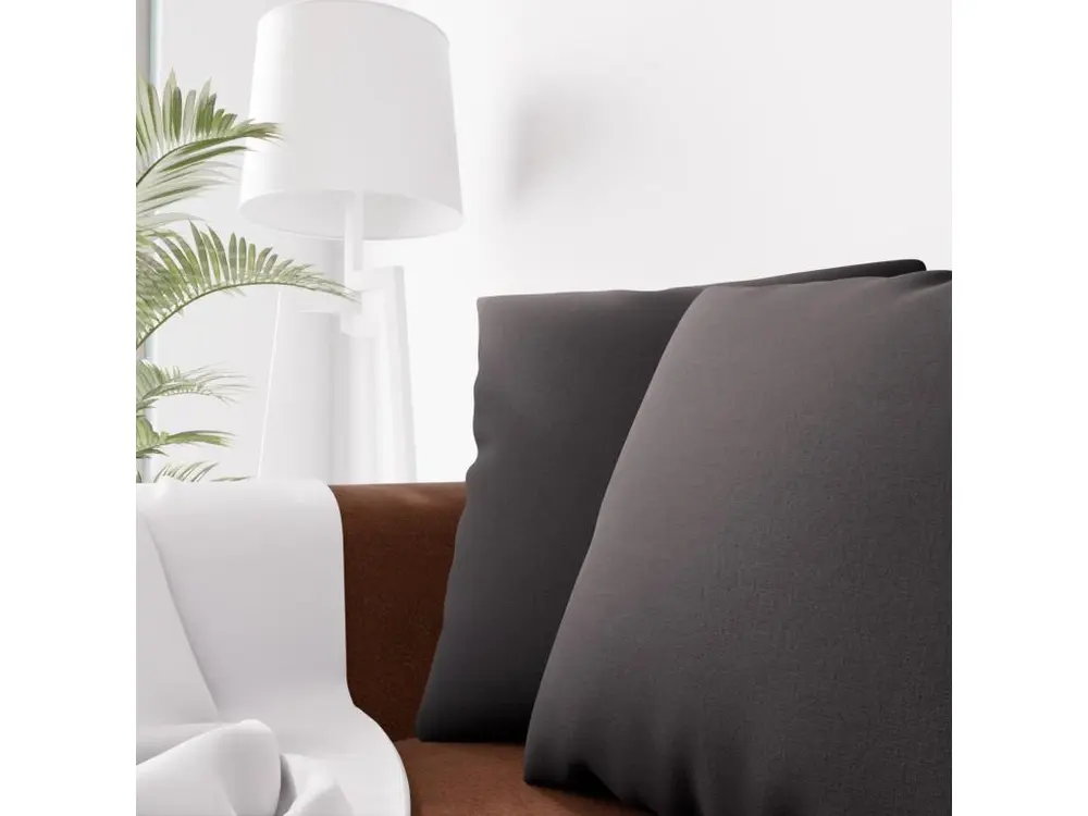 Coussin décoratif 45x45 cm Eclipse noir, par Soleil d'ocre
