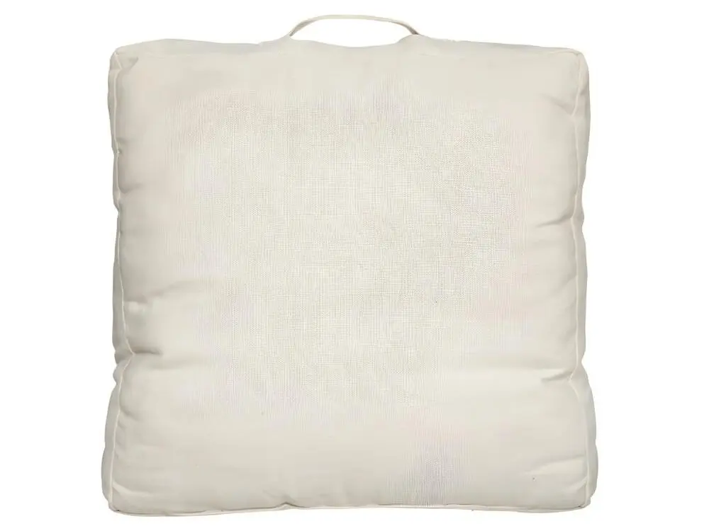 Coussin de sol recyclé "Row" 48 x 48 x 14 cm Atmosphéra - Couleur: Gris