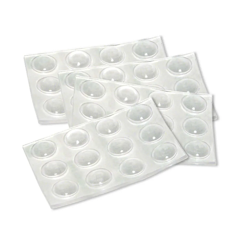 Coussinets ronds en VINYLE PRO-TEC de 3/8'', paquet de 48 unités
