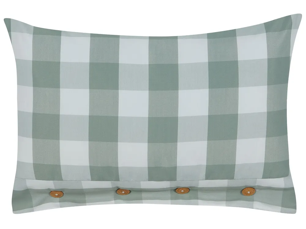 Cushion Checked 40 x 60 cm Mint Vert jade TAMNINE