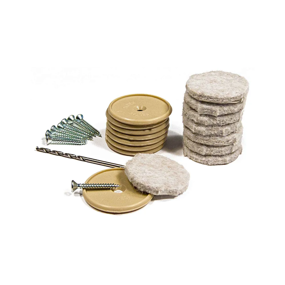 ECO FELTAC coussinets de feutre sable à clouer, emballage de 8 unités