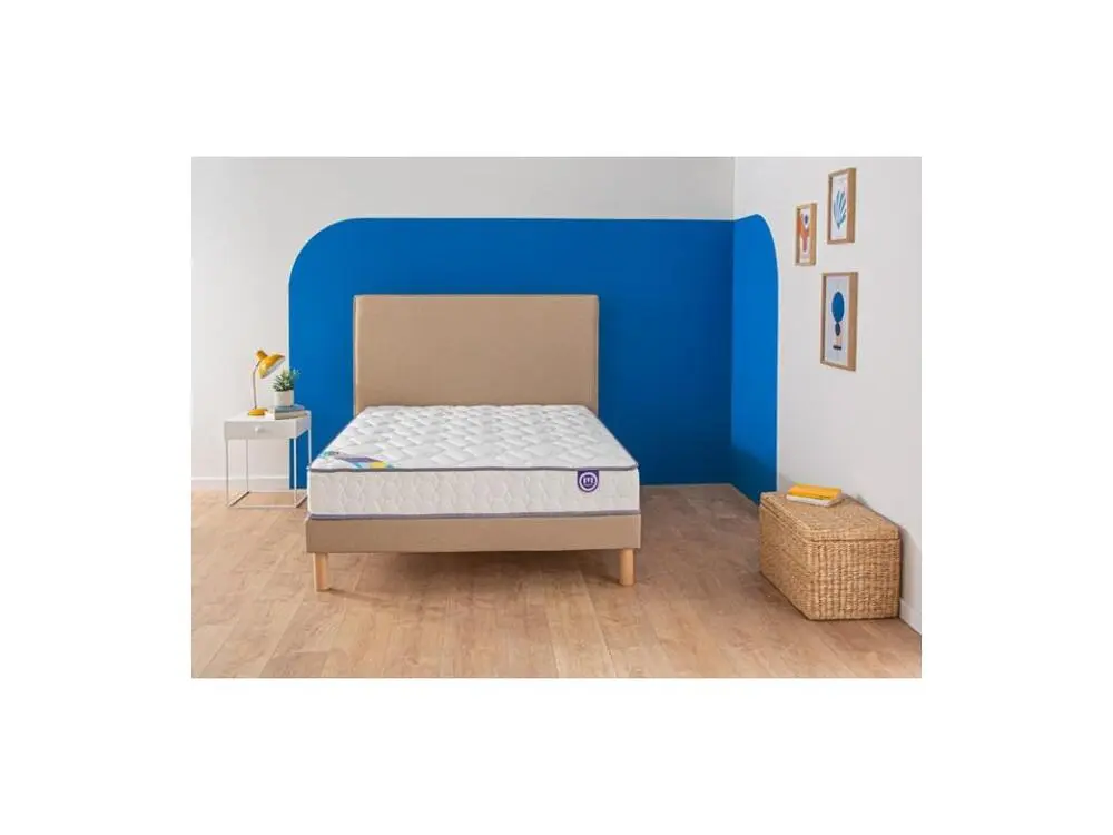 Ensemble Merinos Morning Routine - 580 Ressorts ensachés + Sommier Confort Stable 80x200