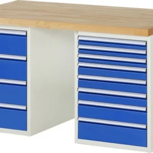 Etabli RAU série 7000 - exemple 7822-3 L1500 x P900 x H890 mm base réseau L1500 x P850 x H850 mm 03-7822A3-159B4M.11 acqué...