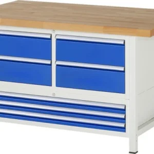 Etabli RAU série 8000 - exemple 8934 L1500 x P900 x H840-1040 mm 13-8934A2-159B4H.11 commander à bas prix