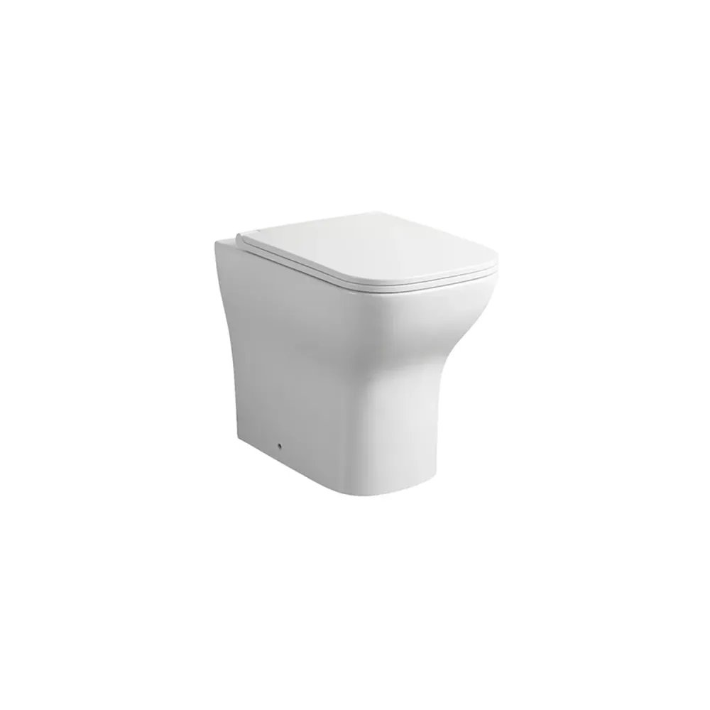 Filomuro d'eau série Tuono avec siège Softclose 49.5x35x42.5h cm - Blanc Brillant