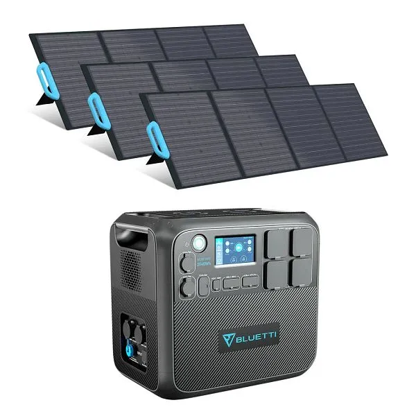 Groupe électrogène BLUETTI AC200MAX + 3x panneaux solaires PV200 AC200MAX+3xPV200 obtenir à bas prix