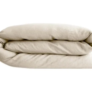 Housse de couette 280X240 cm lin lavé SONATE écru Ficelle