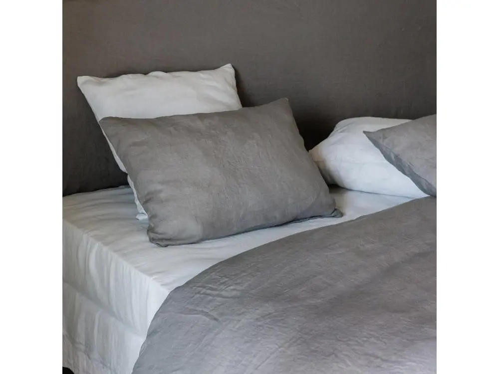 Housse de couette 280X240 cm lin lavé SONATE écru Ficelle