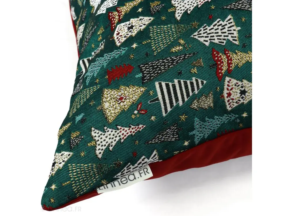 Housse de coussin 45x45 cm CELEBRATION Vert Epicea