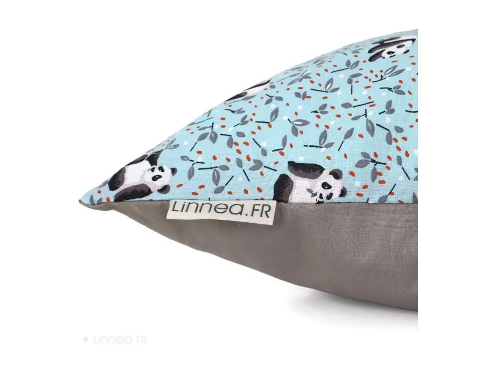 Housse de coussin 45x70 cm TAO bleu Céladon
