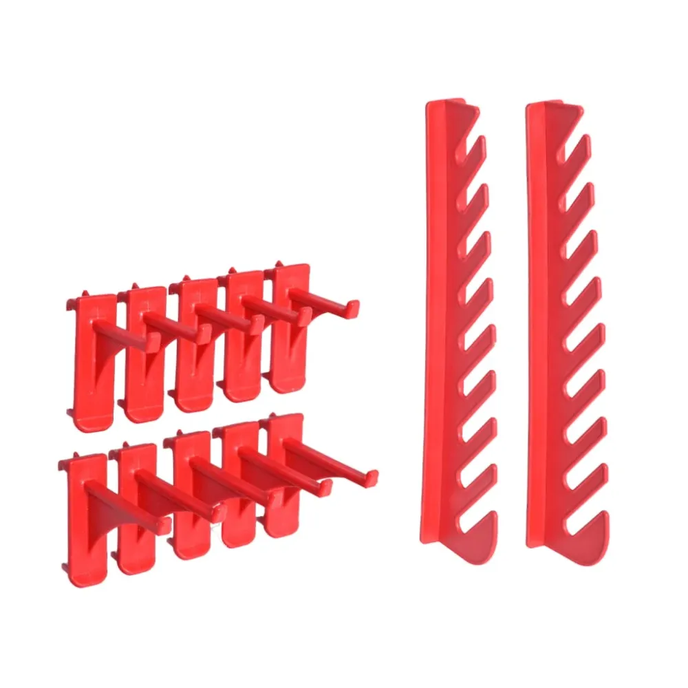 Kit de bacs de stockage et panneaux muraux 80 pièces rouge et noir 02_0003852es